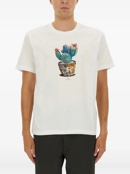  Ps Paul Smith Printed Short-sleeved T-shirt - White 