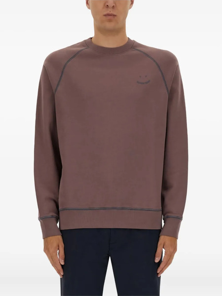 Ps Paul Smith Raglan-sleeve Smiley Sweatshirt - Purple 