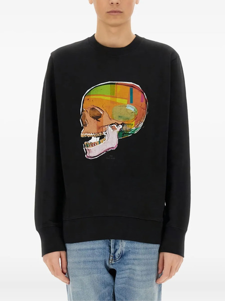  Ps Paul Smith Skull-print Sweatshirt - Nero 
