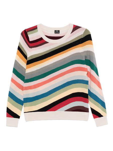  Ps Paul Smith Striped Merino Jumper - Yellow 