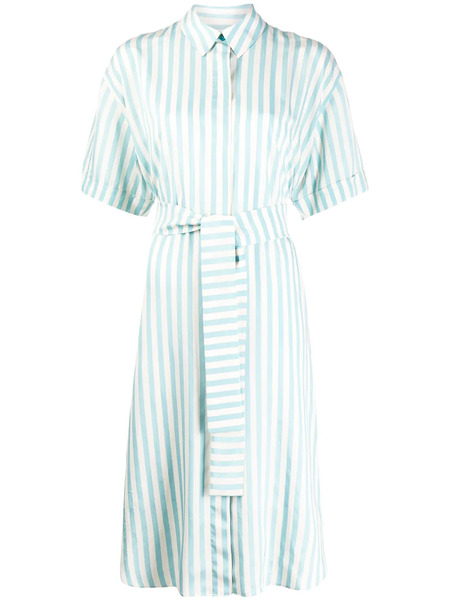  Ps Paul Smith Striped Shirt Dress - Blue 