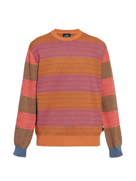  Ps Paul Smith Striped Sweater - Orange 