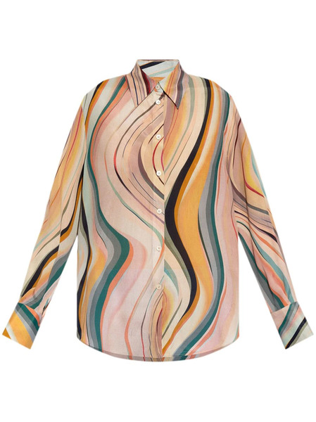  Ps Paul Smith Swirl Print Shirt - Pink 