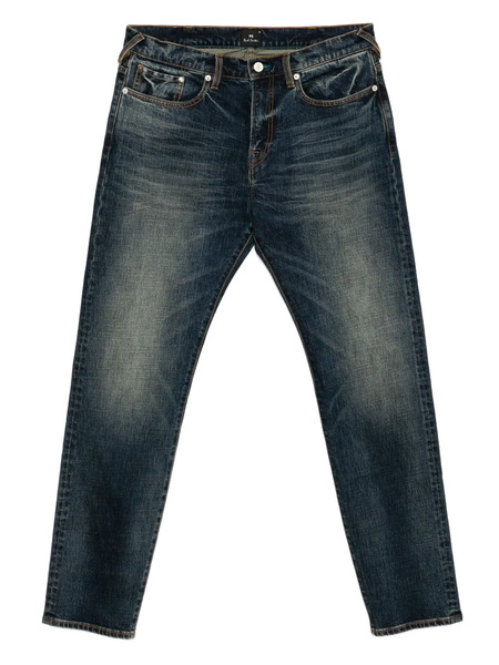  Ps Paul Smith Washed Tapered Jeans - Blue 