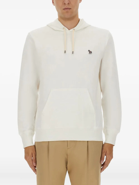  Ps Paul Smith Zebra-detail Hoodie - Neutrals 