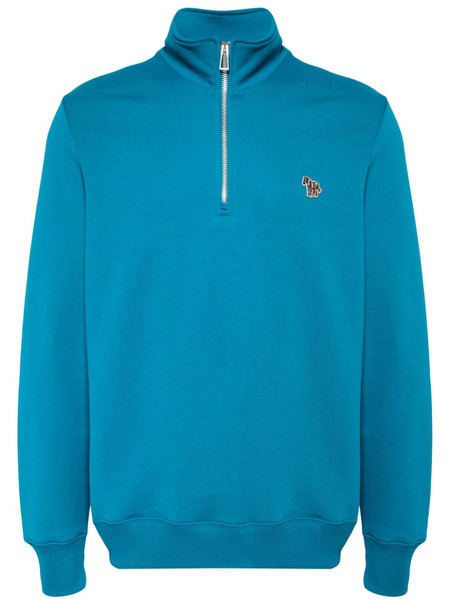  Ps Paul Smith Zebra Logo-appliqué Sweatshirt - Blue 