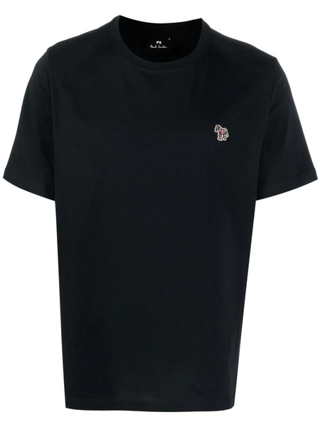  Ps Paul Smith Zebra Logo-patch T-shirt - Blue 