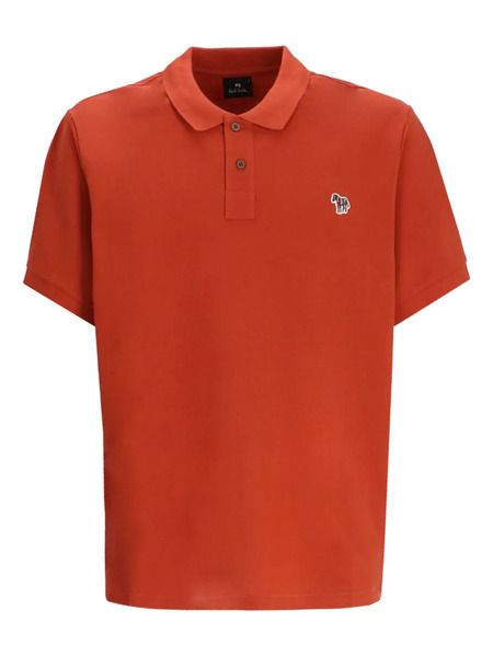  Ps Paul Smith Zebra-patch Polo Shirt - Red 