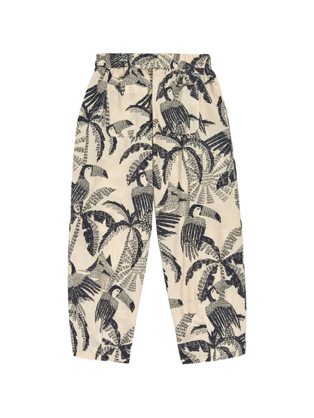  Psophia Botanical-print Trousers - Neutrals 
