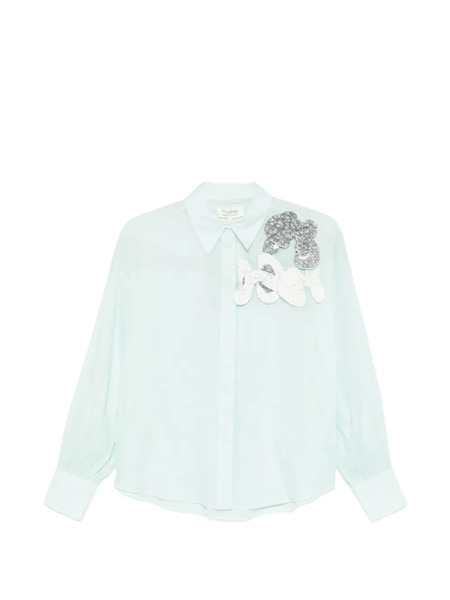  Psophia Embellished Shirt - Blue 