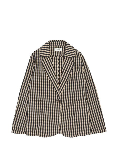  Psophia Gingham Pocket Blazer - Black 