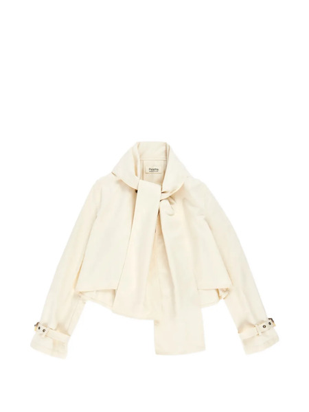  Psophia Scarf-collar Jacket - Neutrals 