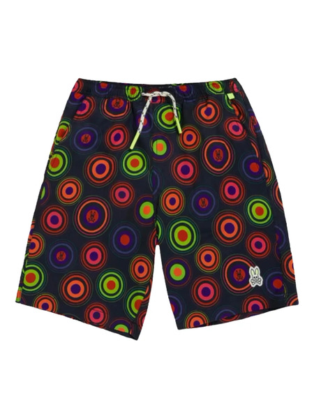  Psycho Bunny Andrew Concentric-circle Swim Shorts - Blue 