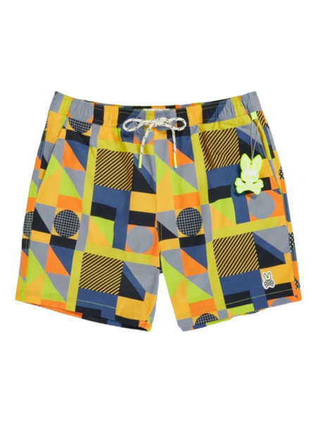  Psycho Bunny Henry Deco Swim Shorts - Blue 