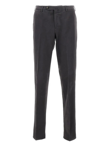  Pt Torino Front-closure Side-pocket Trousers - Grey 