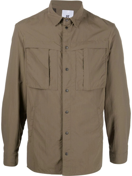  Pt Torino Long-sleeve Shirt Jacket - Green 