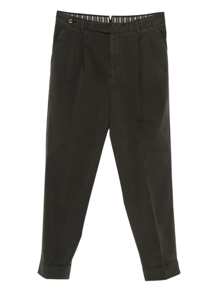  Pt Torino Pleated Cuffed Trousers - Grey 