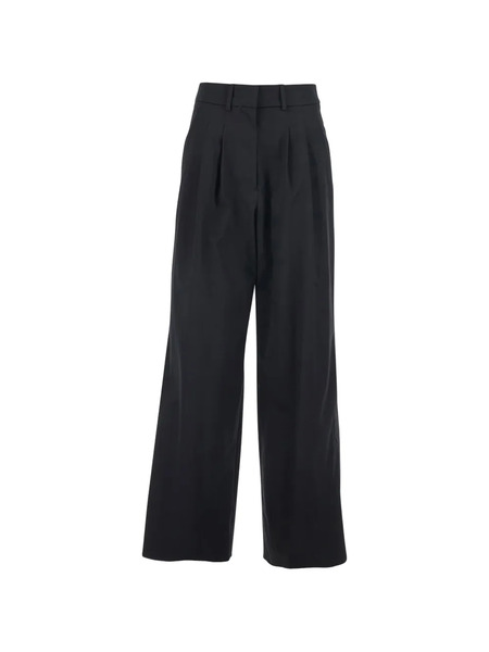  Pt Torino Pleated Palazzo Pants - Black 