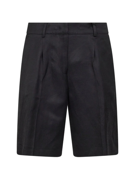 Pt Torino Pleated Shorts - Black 