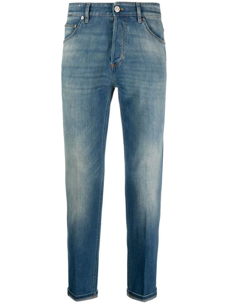  Pt Torino Washed Fitted Jeans - Blue 