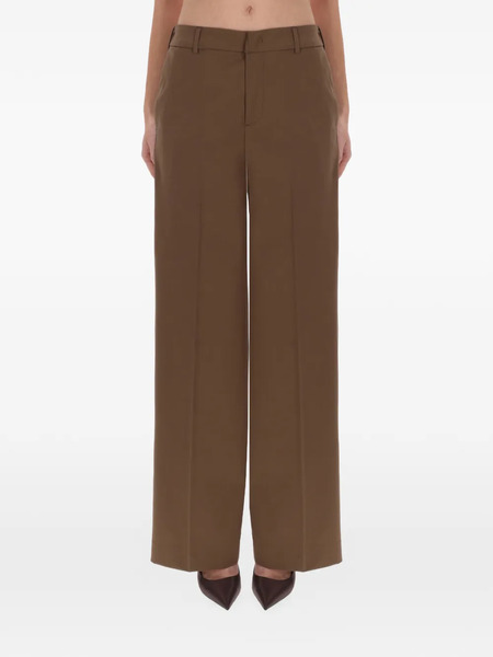  Pt Torino Wide Leg Trousers - Brown 