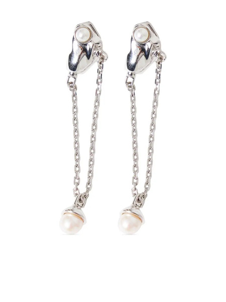  Published By Chain-detail Earrings - Silver 