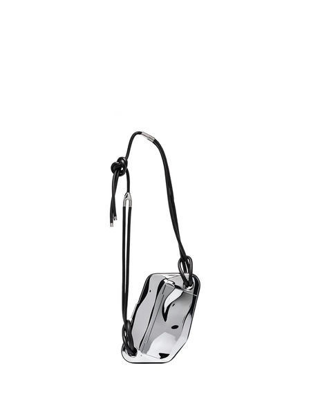  Published By Engraved-logo Crossbody Bag - Metallic 