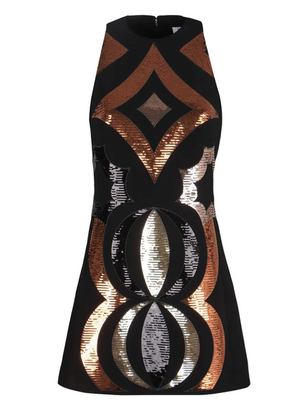  Pucci A-line Sequin Sleeveless Mini Dress - Black 