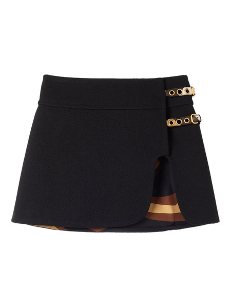  Pucci Buckle-detailed Mini Skirt - Black 