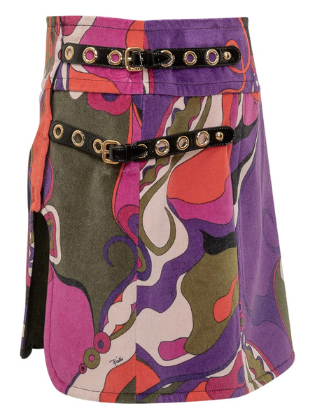  Pucci Buckle Mini Skirt - Purple 