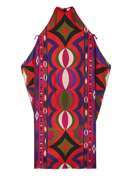  Pucci Collane-print Kaftan-style Maxi Dress - Red 