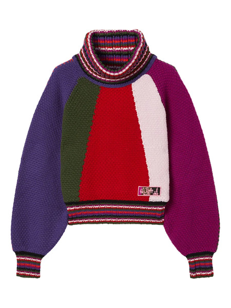  Pucci Colour-block Roll-neck Sweater - Red 