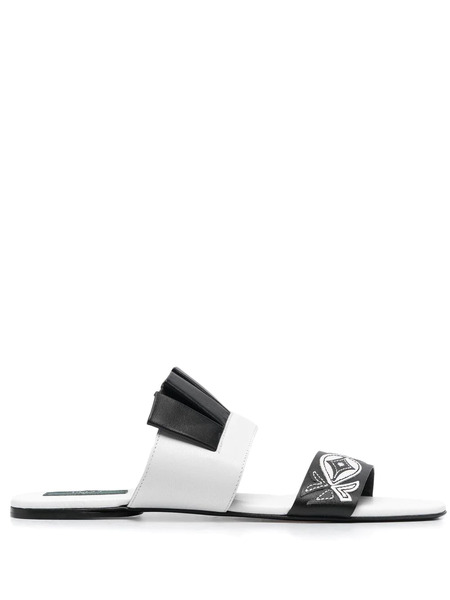  Pucci Embroidered-detail Slides - Black 