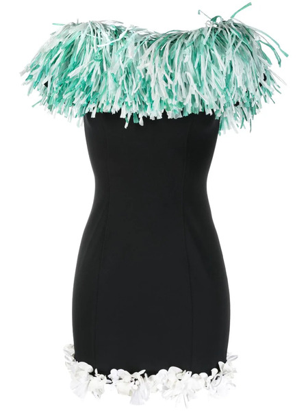  Pucci Fringe-trim Mini Dress - Black 