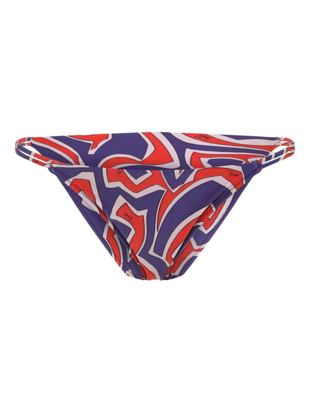  Pucci Geometric-print Bikini Bottom - Purple 
