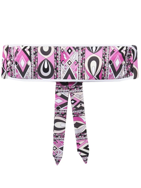  Pucci Graphic-print Bikini Top - Pink 