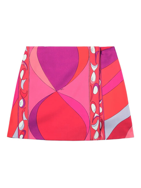 Pucci Graphic-print Mini Skirt - Red 