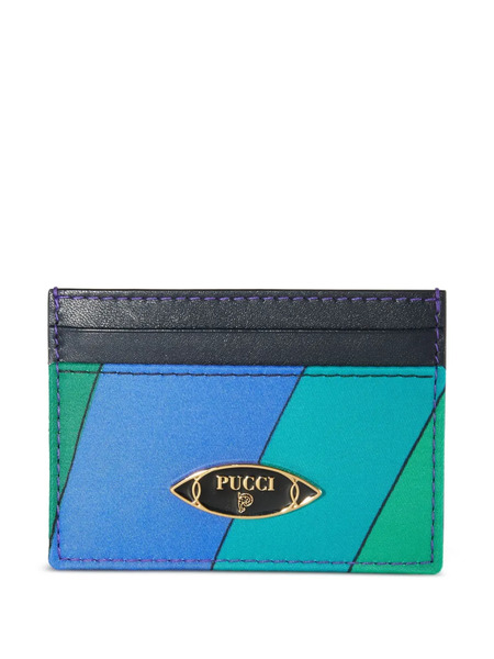  Pucci Iride-pattern Cardholder - Blue 