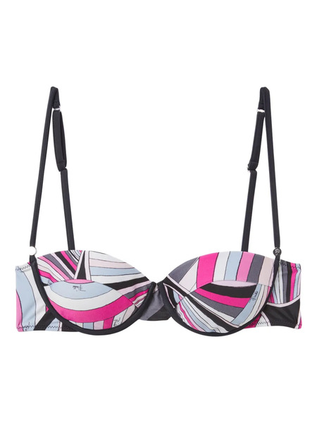  Pucci Iride-print Bikini Top - Pink 