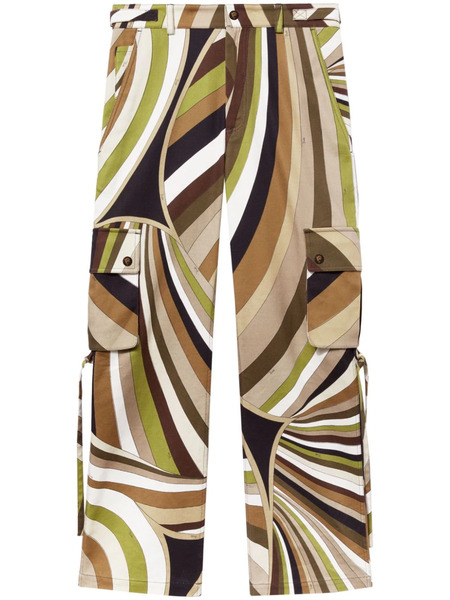  Pucci Iride-print Cargo Trousers - Neutrals 