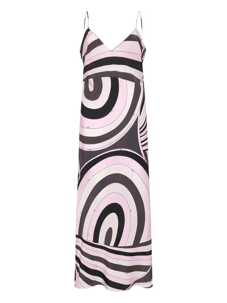  Pucci Iride-print Maxi Dress - Pink 