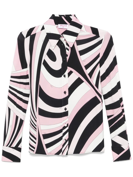  Pucci Iride-print Shirt - Pink 