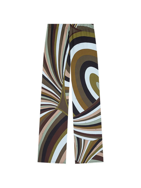  Pucci Iride-print Trousers - Brown 