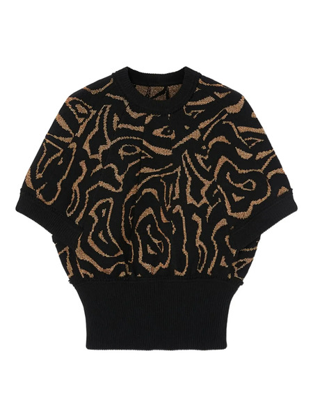  Pucci Jacquard Labirinto Top - Black 