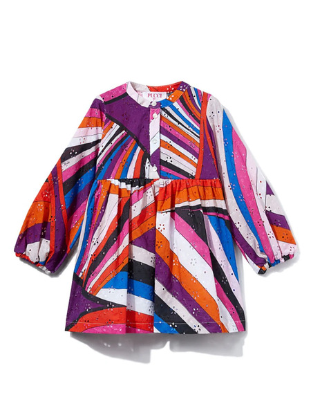  Pucci Junior Abstract-print Dress - Purple 