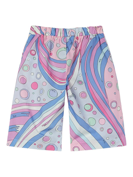  Pucci Junior Fontane Abstract-print Culottes - Pink 