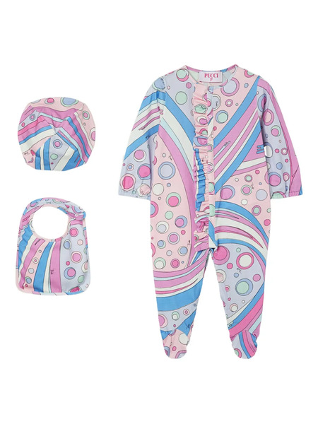  Pucci Junior Fontane-print Pajamas Set - Pink 