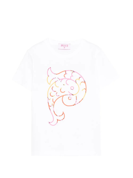  Pucci Junior Graphic-print T-shirt - Neutrals 
