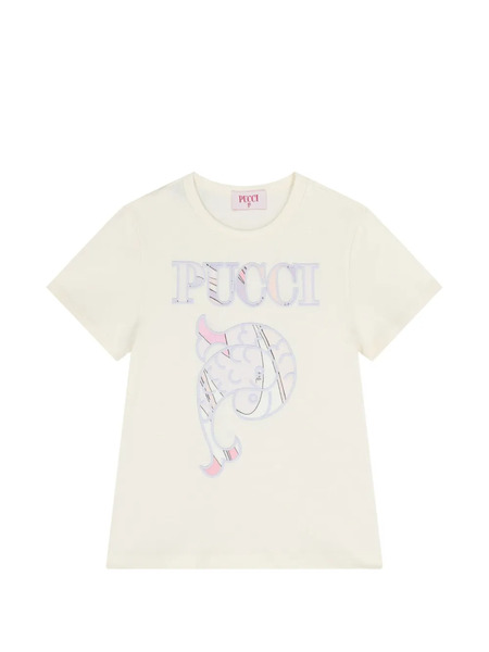  Pucci Junior Graphic-print T-shirt - Neutrals 