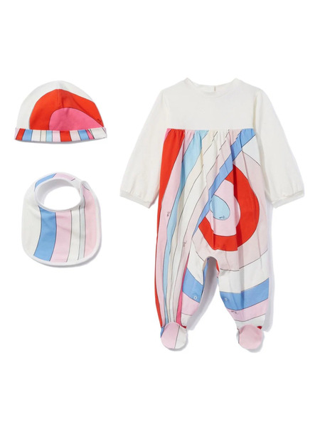  Pucci Junior Iride-print Babygrow Set - White 